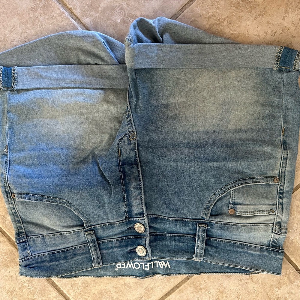 Wallflower Light Blue Denim with Red Stitching